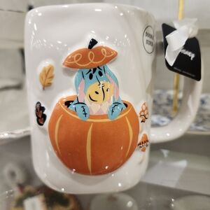 Rae Dunn Disney Halloween Winnie The Pooh Eyeore "TRICK OR TREAT" Mug NEW 2025